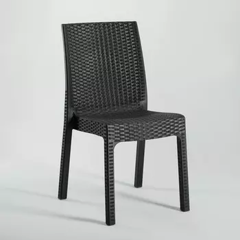 Стул садовый, 864257 см, пластиковый, цвет шоколад