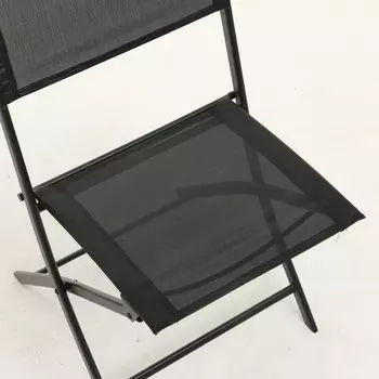 Стул садовый складной, черный, 56 х 45 х 80 см