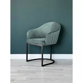 Стул «SHELL», 566383 см, цвет аквамарин, каркас чёрный