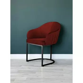 Стул «SHELL», 566383 см, цвет красный, каркас чёрный