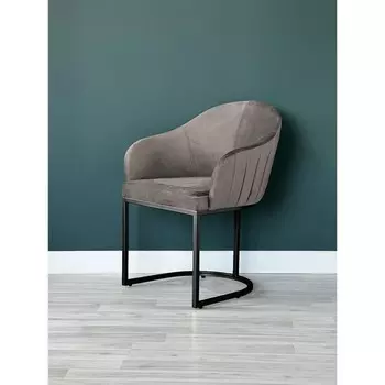 Стул «SHELL», 566383 см, цвет серый, каркас чёрный