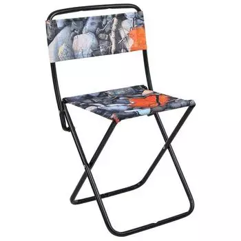 Стул складной 385x365x645мм ПС2/4 с камнями и кленовыми листьями