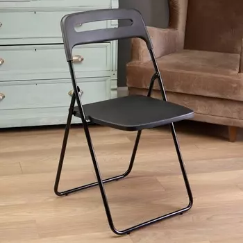 Стул для кухни складной, черный