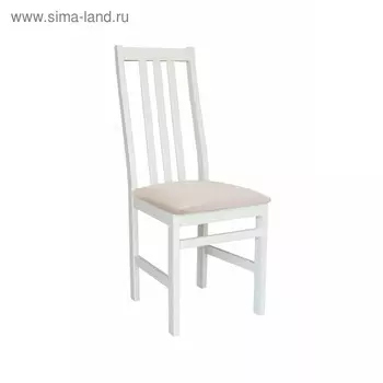 Стул Соло фанерный 410х400х1000 белый/рогожка