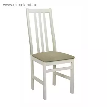 Стул Соло фанерный 410х400х1000 слоновая кость/рогожка