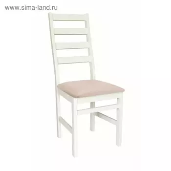 Стул Сотти фанерный, 390х390х990, Белый/Рогожка