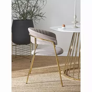 Стул Stefany, 515600785 мм, велюр, цвет серый