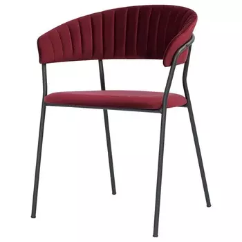 Стул Stefany, 515600785 мм, велюр, цвет винный