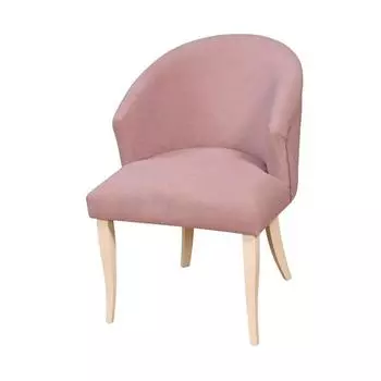 Стул «Валенсия», опоры массив ваниль, молдинг никель, ткань велюр, цвет dream java