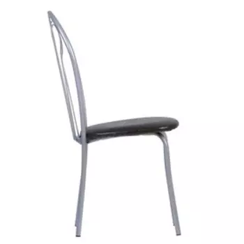 Стул "Венский" Серебристый металлик/шоколадная рептилия