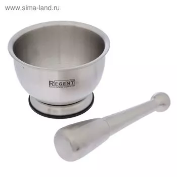 Ступка Regent inox Presto, размер 12х8 см, 2 предмета