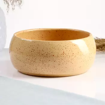 Судок для запекания Борисовская керамика «Каракум», 900 мл, 16,56,5 см, жёлтый