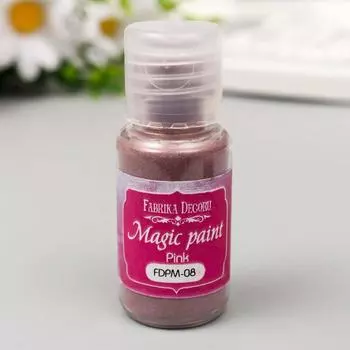 Сухая краска "Magic paint" 15 мл, розовый