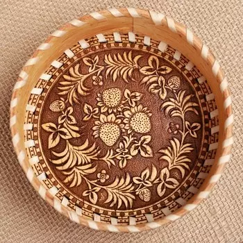 Сухарница круглая "Ягодки", малая, D - 12 см.