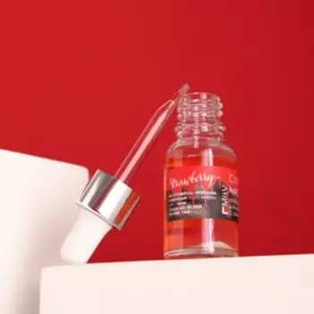 Сухое укрепляющее масло для ногтей с шиммером «STRAWBERRY» , 15 мл