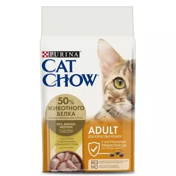 Сухой корм CAT CHOW для кошек, птица, 1.5 кг