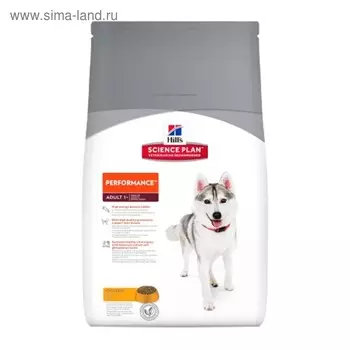 Сухой корм Hill's SP Performance для активных собак средних пород, курица, 12 кг