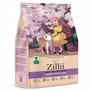 Сухой корм ZILLII Dog Adult Large Breed для собак, индейка и ягненок, 3 кг