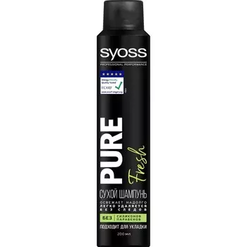 Сухой шампунь Syoss Pure fresh, 200 мл