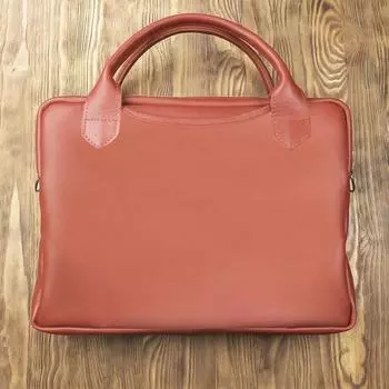 Сумка, 2 отдела, регулируемый ремень, рыжая