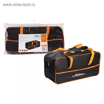 Сумка автомобильная дорожная, большая (54*29*20 см), черн./оранж