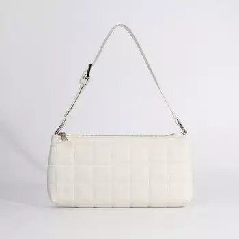 Сумка женская на молнии, цвет белый