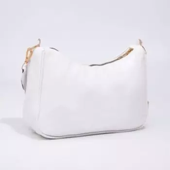 Сумка женская на молнии, цвет белый