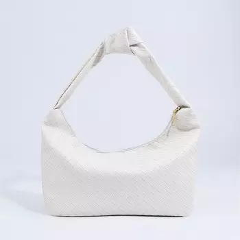 Сумка женская на молнии, цвет белый