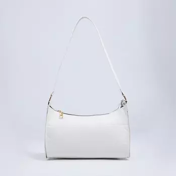 Сумка женская на молнии, цвет белый