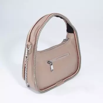 Сумка женская на молнии, цвет бежевый