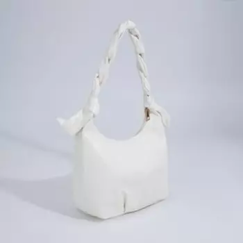 Сумка женская на молнии, цвет молочный