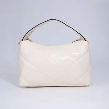 Сумка женская на молнии, цвет бежевый