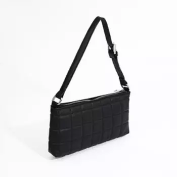 Сумка женская на молнии, цвет чёрный