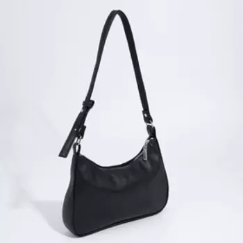 Сумка-багет Vita на молнии, цвет чёрный