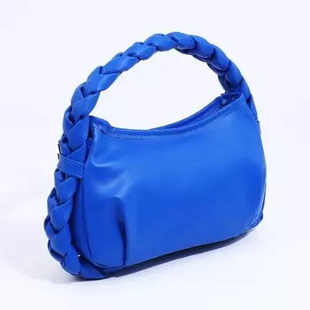 Сумка женская на молнии, цвет синий