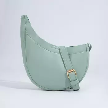 Сумка-багет на магните, цвет зелёный