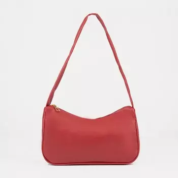 Сумка-багет, отдел на молнии, цвет красный