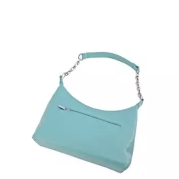 Сумка багет, отдел на молнии, цвет синий 16х27х9см