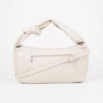 Сумка-багет на молнии, цвет белый