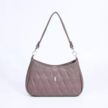 Сумка женская TEXTURA, багет, маленький размер, цвет розово-серый