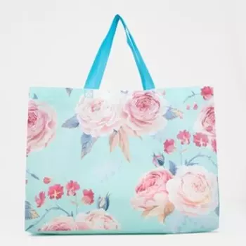 Сумка без молнии, цвет голубой