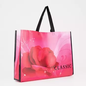 Сумка без молнии, цвет малиновый