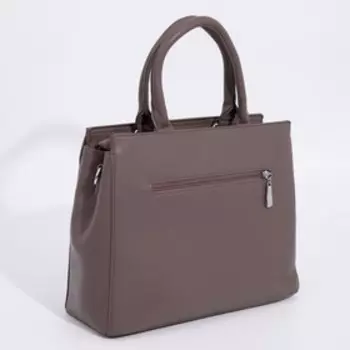 Сумка деловая на молнии, цвет коричневый