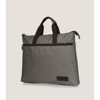 Сумка деловая на молнии, цвет серый