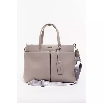 Сумка деловая, отдел на молнии, цвет серый 34х25х12см