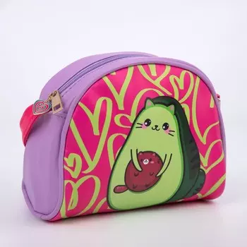 Сумка детская «Авокадо», искусственная кожа, с брелком, 18152 см