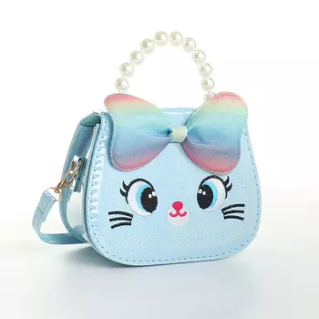 Сумка детская для девочки на клапане, «Выбражулька», цвет голубой