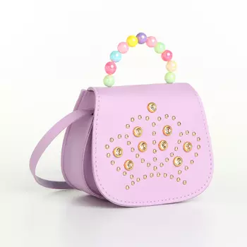 Сумка детская для девочки на клапане, «Выбражулька», цвет лиловый