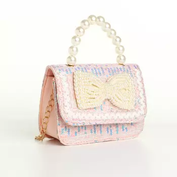 Сумка детская для девочки на клапане «Выбражулька», цвет розовый