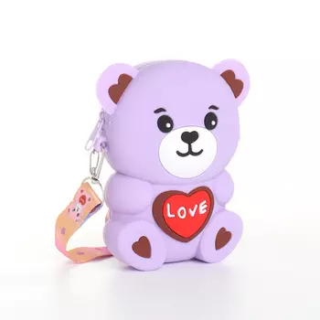 Сумка детская для девочки на молнии «Выбражулька», цвет сиреневый